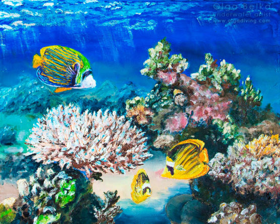Underwater painting by Olga Belka - The arch of the imperial palace
