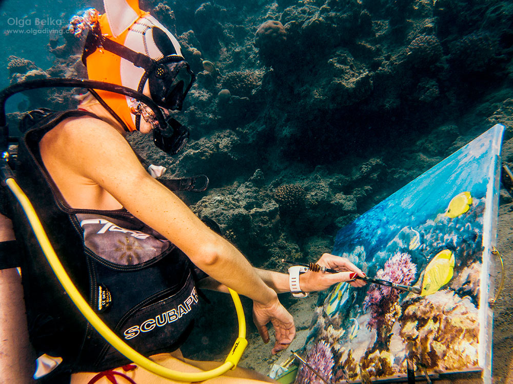 underwater artist olga belka